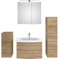 Saphir Badmöbel-Set »6005 Sprint 4-teilig, Keramik-Waschtisch mit LED-Spiegelschrank«, (5