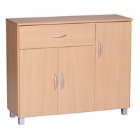 KADIMA DESIGN Sideboard-Kommode: Modernes Design, 3 Türen, eine Schublade,