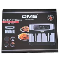 DMS® DMS 11L Doppel-Heißluftfritteuse Fritteuse Doppelkammer Digital HF-11S