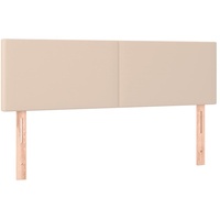 VidaXL Kopfteile 2 Stk. Cappuccino-Braun 72x5x78/88 cm Kunstleder