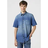 Wrangler Kurzarmhemd KA 1 PKT SHIRT blau M