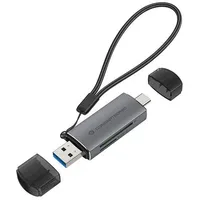 Conceptronic BIAN05G 2-in-1 Dual Plug Kartenleser USB 3.0, SD/MicroSD