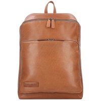 Plevier Rock Amaril Business-Rucksack Leder 43 cm Laptopfach cognac