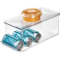 InterDesign iDesign Aufbewahrungsbehälter mit Deckel, kleine Kühlschrankbox aus Kunststoff