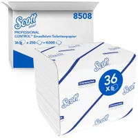 Scott Toilettenpapier, 2-lagig 8508 36 Toilet Tissue Weißes Klopapier