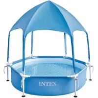 Intex 28209NP - Metal Frame Pool mit Überdachung (183x38cm)