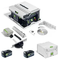 Festool Akku Tischkreissäge CSC SYS 50 EBI-Basic + 2x