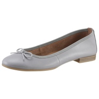 TAMARIS Ballerina Flats, Slipper, Businessschuh mit dekorativer Schleife blau