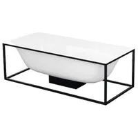 Bette Lux Shape Rechteck-Badewanne freistehend 190x90x45cm, 2 Rückenschrägen, 3453-,