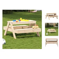 VidaXL Picknicktisch für Kinder 88x97x52 cm Massivholz Kiefer