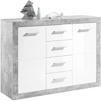 HBZ Kommode »Stone 2 weiß Glanz, BxHxT 117x88x37 cm«,