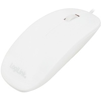 Logilink Mouse optical white flat - Maus (Weiß)