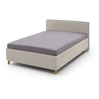 Meise Möbel meise.möbel Polsterbett Fun Stoff Beige 90 x