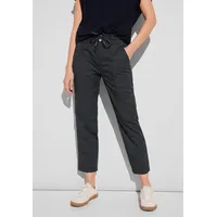 STREET ONE Damen A377203 Papertouch Hose, Dark Stone Grey,