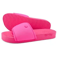 FLIP*FLOP Flip Flop Hausschuh pool*neo flower Slides Neon Pink