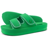 FLIP*FLOP Flip Flop Hausschuh velcro*flower Slides Garten Grün petrolblau