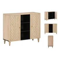 VidaXL Beistellschrank 90x33x75 cm Massivholz Mango