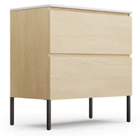 Blumfeldt - Badezimmerschrank mit Keramik-Waschbecken 80 cm - Moderner