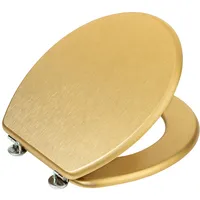 Wenko WC-Sitz Mod. Aldeno Gold matt, aus MDF mit