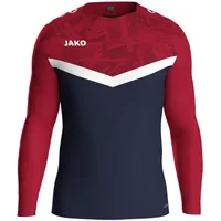 Jako Kinder Sweatshirt Sweat Iconic marine/chili rot 164