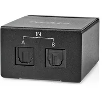 Nedis ASWI2512BK - Toslink Switch, 2-fach