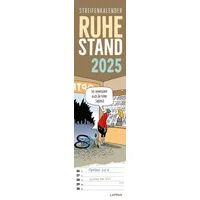Lappan Verlag Ruhestand Streifenkalender 2025: Monatskalender Für Die Wand