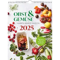 Groh Wochenkalender 2025: Obst und Gemüse haben immer Saison