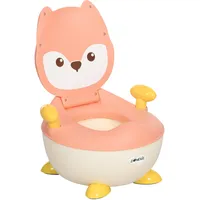 Zonekiz Kinder Töpfchen Kindertoilette im Fuchs-Design, Babytöpfchen mit Griff,