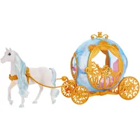 Mattel Disney Prinzessin Cinderellas rollende Kutsche mit goldenen Details