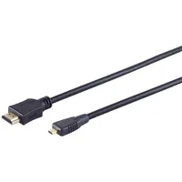 ShiverPeaks High Speed Micro HDMI Kabel mit Ethernet schwarz