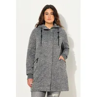 Ulla Popken Jacke in grau melange | 46-48