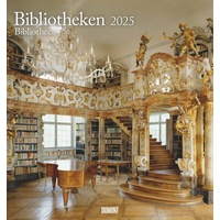 Dumont Kalenderverlag Bibliotheken 2025 - Wand-Kalender - Foto-Kalender -