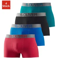 S.Oliver »Boxershorts für Herren«, (Packung, 4 St.), mit kontrastfarbenem