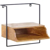 Wohnling Nachttisch Massivholz 44x45x35 cm