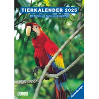 Dumont Kalenderverlag Ravensburger Tierkalender - Wochenkalender 2025 - Tier-Kalender