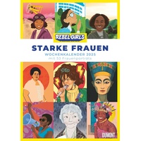 Dumont Kalenderverlag Starke Frauen 2025 Wochenkalender, 21x29,7cm, Wandkalender mit