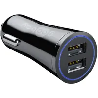 Goobay Dual USB-Autoladegerät 3,4 A kompakte Stromversorgung für Handys