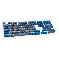 Ducky Keycap Set, Kunststoff (PBT) Double-Shot, blau/schwarz/gelb, 109 Tasten,