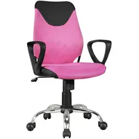 AMSTYLE Kinderdrehstuhl, SPM1.355 Stoff rosa, Gestell silber