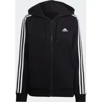 Adidas Essentials 3-Streifen French Terry Regular Kapuzenjacke Black /