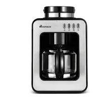 KARACA Grindmaestro Filter-Kaffeemaschine mit Eingebaute Kaffeemühle, 0,5L, 600W, Inox