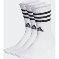 Adidas 3-Streifen Cushioned Crew Socken 3 Paar White /