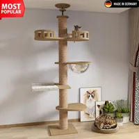 Raikou Kratzbaum Katzenhöhle, Etagenboy,Cat Tree, Sisal-Seil, Kratzstange, Stabil, Katzenbaum,