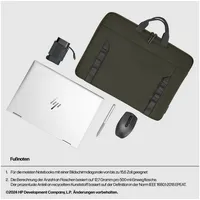 HP Laptoptasche Kunstfaser dunkelgrün, grau 9J4C3AA bis 39,6 cm