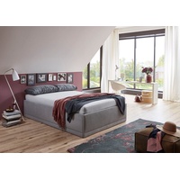 Westfalia Schlafkomfort Polsterbett »Texel«, Standardhöhe mit Zierkissen, Bettkasten bei