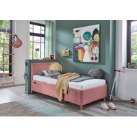 Meise Möbel meise.möbel Polsterbett Cool Cord Rosa Rose 120