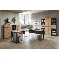 Innostyle Komplettbüro MEMPHIS IV 8-teilig Front Artisan Eiche Korpus