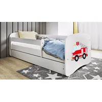 Kids Collective Kinderbett 180x80 mit Matratze, Rausfallschutz, Lattenrost &