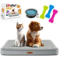 Lovpet LovPet® Hundebett orthopädisches Hundekissen Hundekorb Cookie, Inkl. Napf