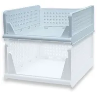 Intirilife Aufbewahrungs Box Organizer für Schrank aus Kunststoff in